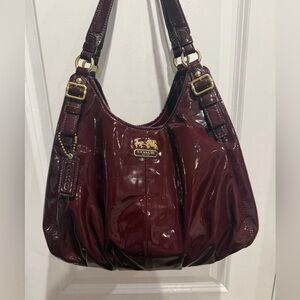 Coach Madison Patent Leather Maggie Shoulder Bag
